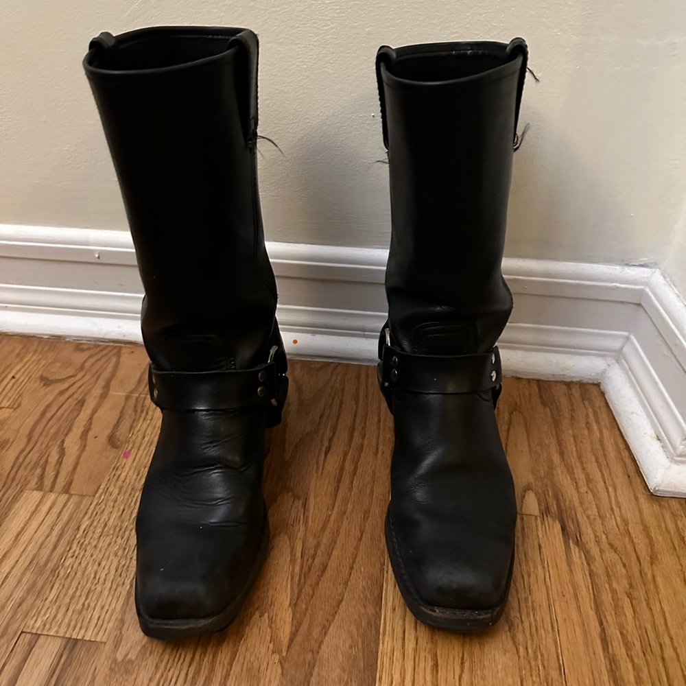 Frye Harness Boots Black